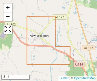 Area schools map